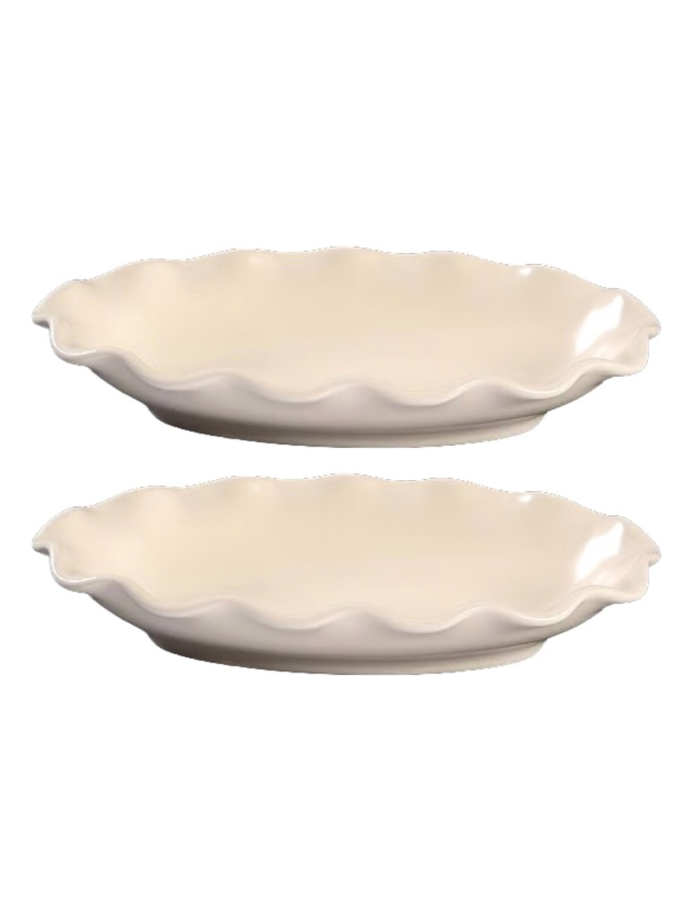 Fluted Relish Color Medley Buff Matte by PFALTZGRAFF set of 2 MINT!